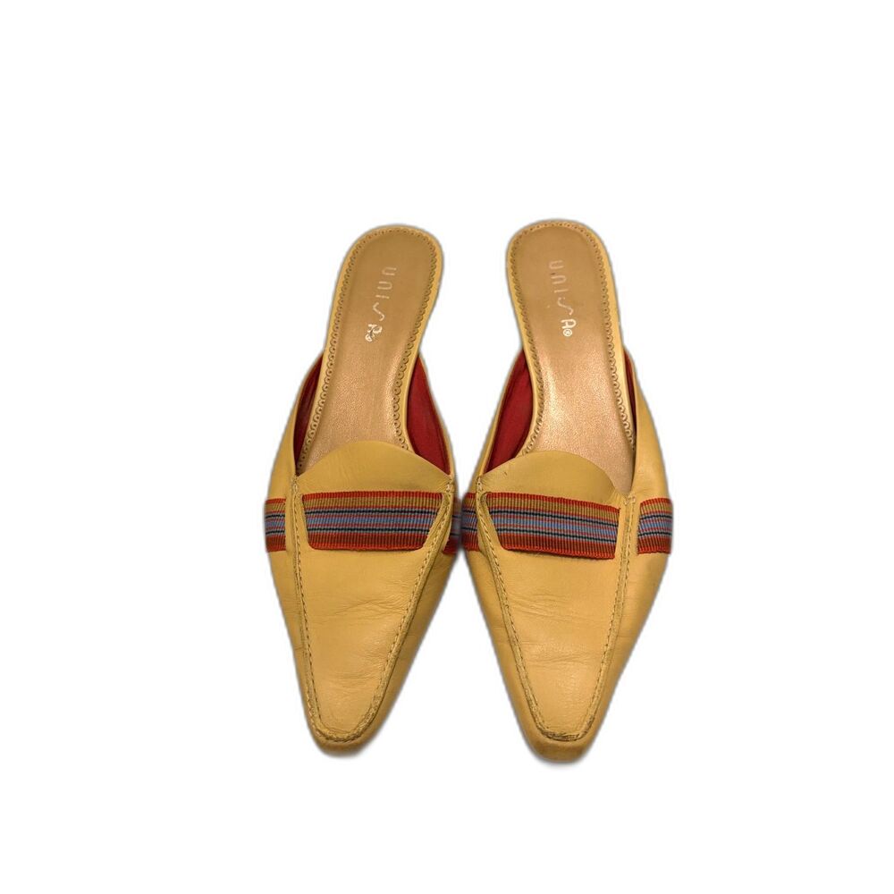Vintage Y2K Unisa Mandy Mule Kitten Heel - Size 8 - Genuine Leather